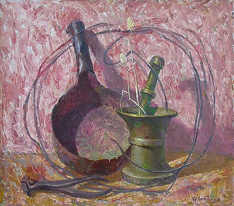 Still Life with Ladle still life - oil painting