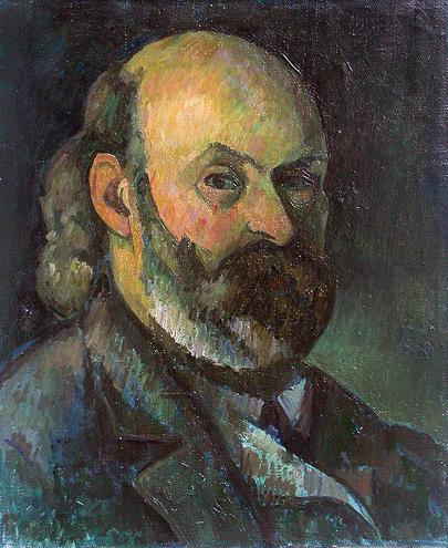 Cezanne. Sel Portrait. Copy portrait or figure - oil painting