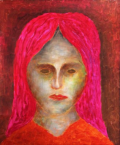 Woman Portrait portrait or figure - oil painting