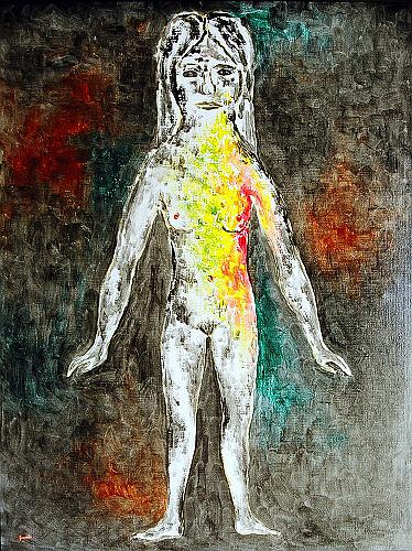 Naked figurative art - oil painting