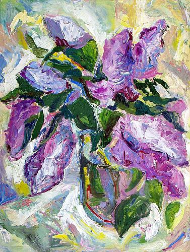 Lilac flower - oil painting