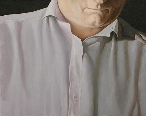 Faceless portrait or figure - oil painting
