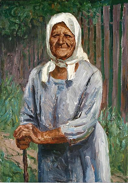 Domna Ivanovna portrait or figure - oil painting