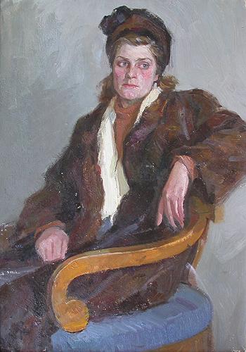 Portrait of a Woman portrait or figure - oil painting