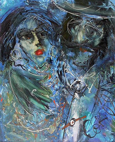 I Want to Be with You figurative art - oil painting