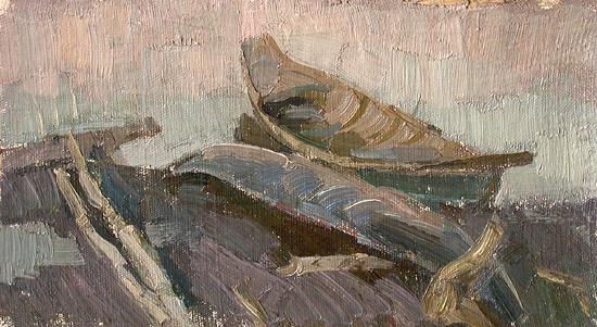 Boats other - oil painting