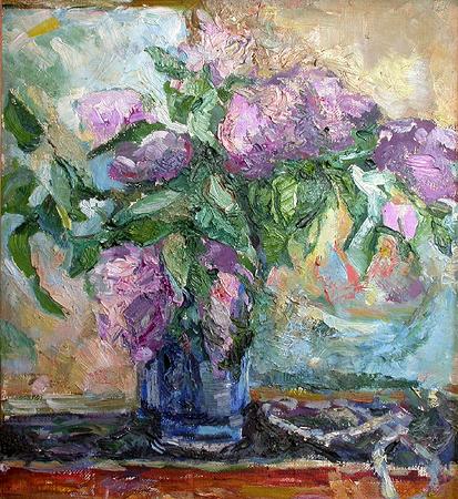Lilac flower - oil painting