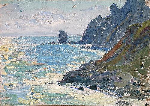 The Black Sea seascape - oil painting