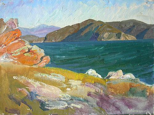 Baikal Motive seascape - oil painting